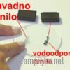 primer odtisa stampiljke na plastiko navadno crnilo in crnilo za plastiko